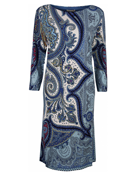 Jurk paisley print blauw