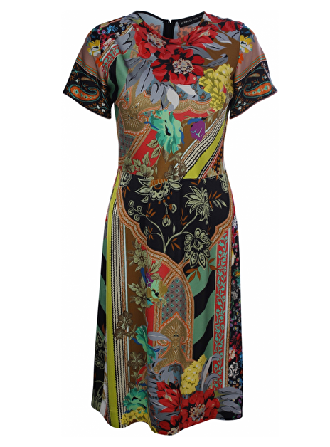 jurk viscose print multicolor