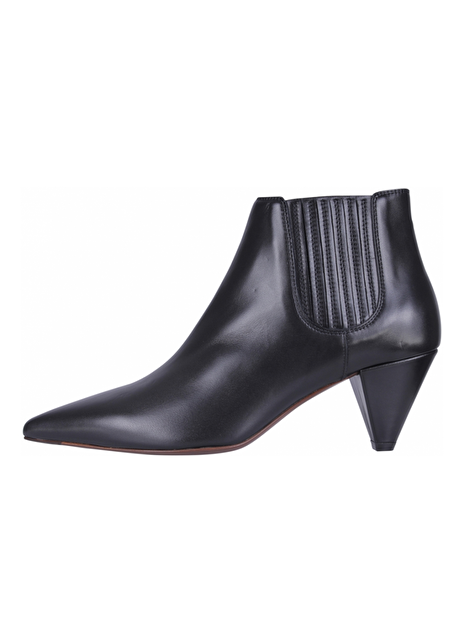 Enkellaars leder zwart