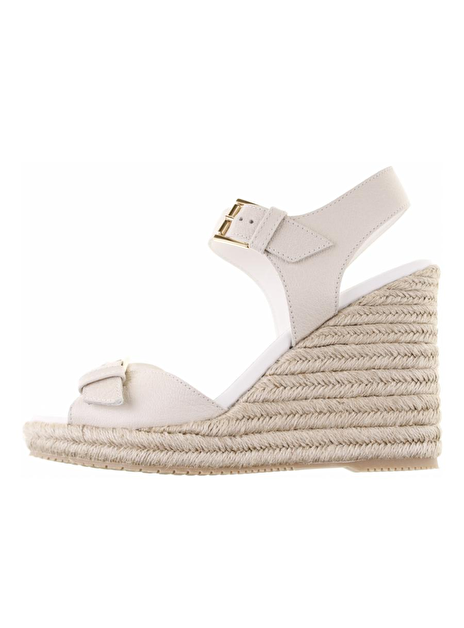 Sandalette wedge kiezel