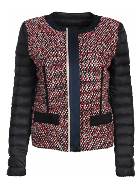 jack kort marine met rood blauw tweed voorpand