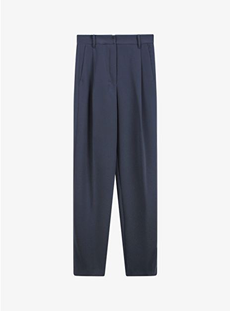 Pantalon Michela bandplooi marine