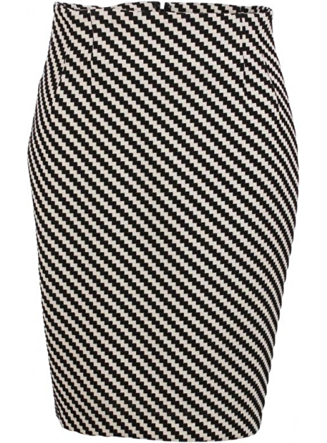 rok zwart wit grafisch dessin