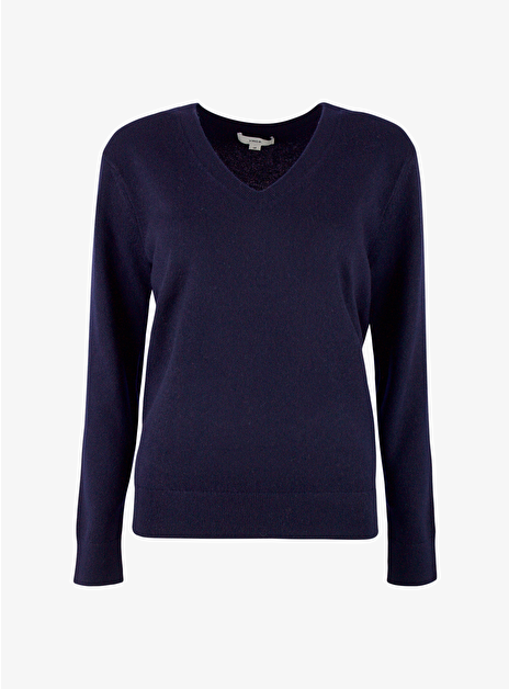 Pull weekend v-hals marine