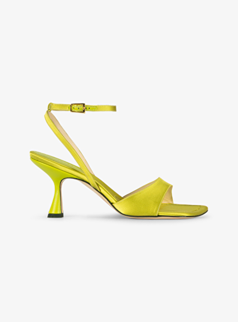 Sandalette Julio satijn eternal groen