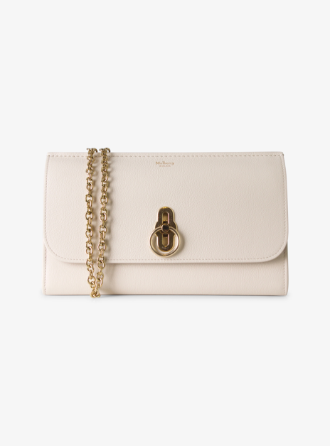 Amberley clutch leder offwhite