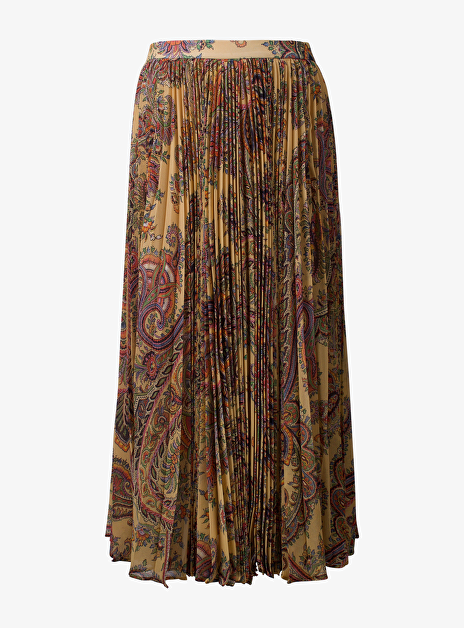 Rok plissé paisley multi dessin