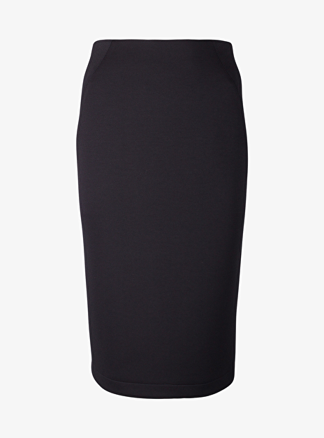 Vrai kokerrok scuba met structuur zwart