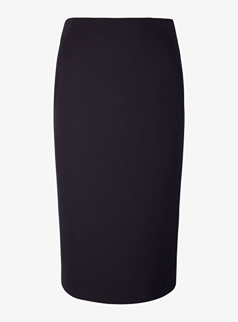 Vrai kokerrok crepe zwart