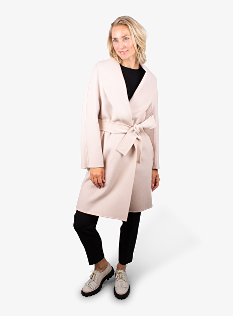 Jas Liana wol cashmere poederroze