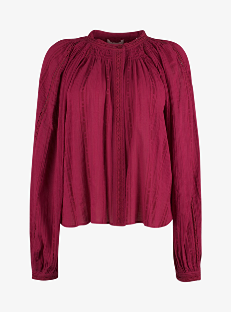Blouse Imayae broderie raspberry