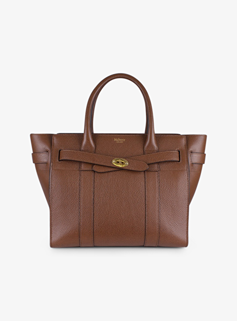 Small zipped Bays two tone cognac