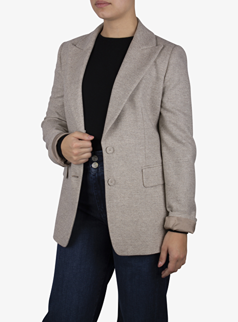 Blazer abaco wol cashmere grain beige