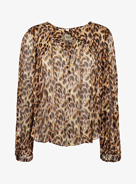 Blouse Daytonea dessin bruin