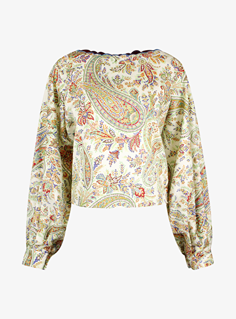 Blouse paisley dessin multicolor