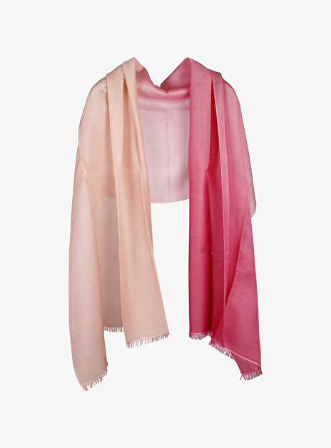 Shawl zana degradee roze nude