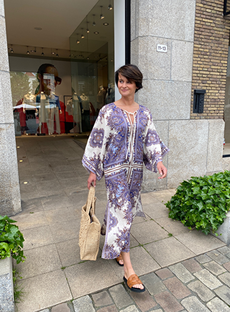 Kaftan Ottie midi paisley lavender