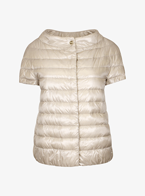 Bodywarmer gestept beige