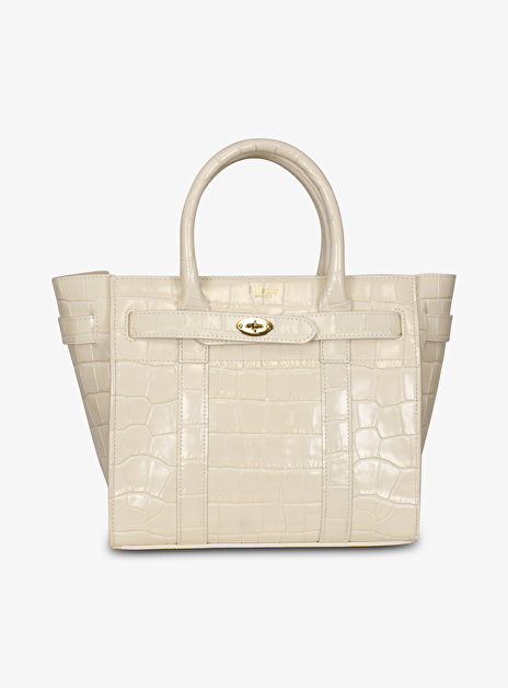 Mini zipped bayswater eggshell wit