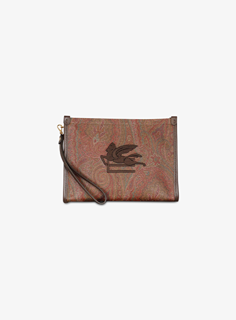 Toilettas bekende etro print bruinen