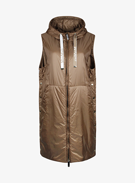 the cube quilted Bodywarmer greengil camel