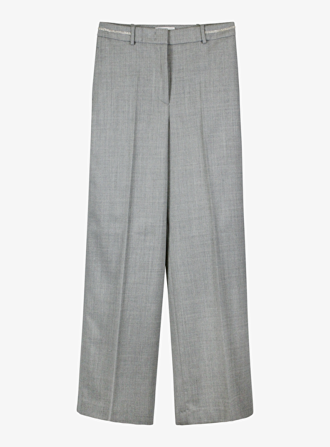 Pantalon recht wol grijs