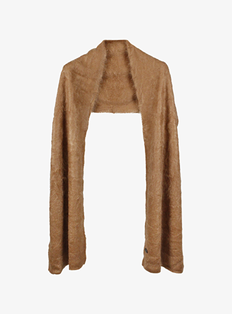 Shawl belmont brushed cashmere cognac