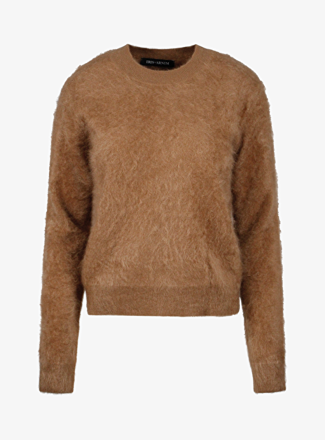 Pull bluey brushed cashmere cognac