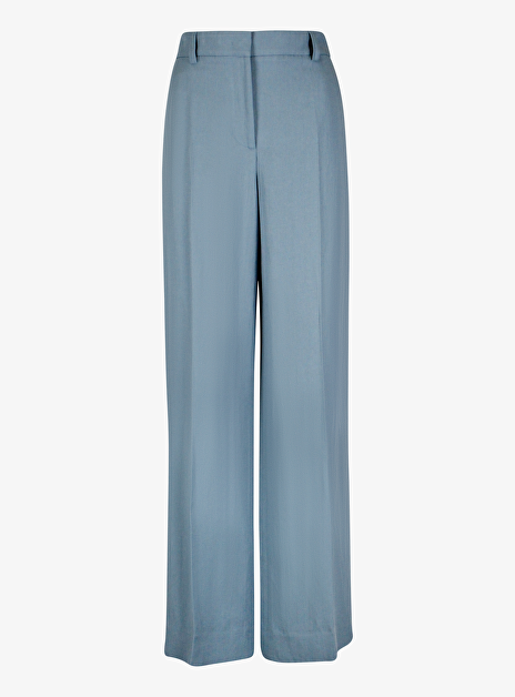 Pantalon linnen petrol blauw