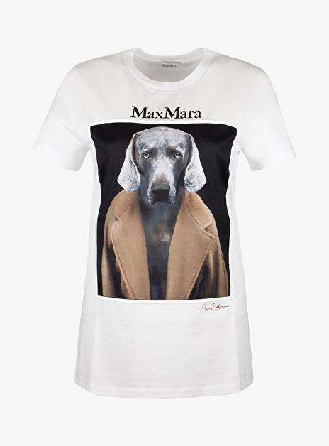 Shirt cipria wit met hond