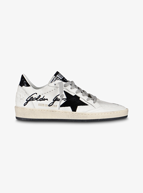 Ball star sneaker wit zwart zilver