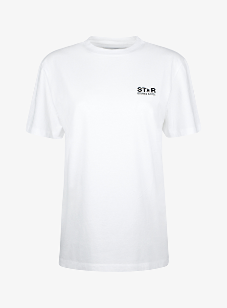 Shirt wit klein zwart logo