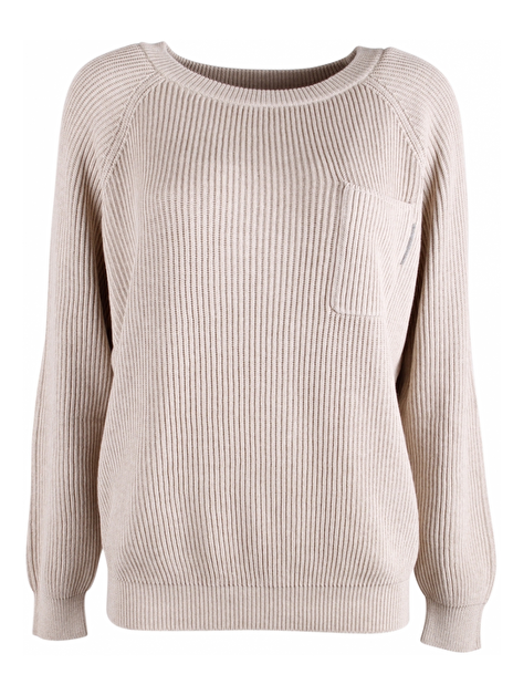 Pull katoen beige