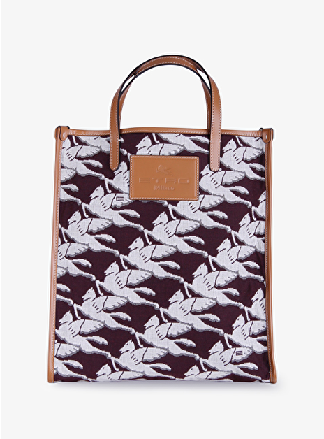 Tas jacquard pegasus dessin bordeaux