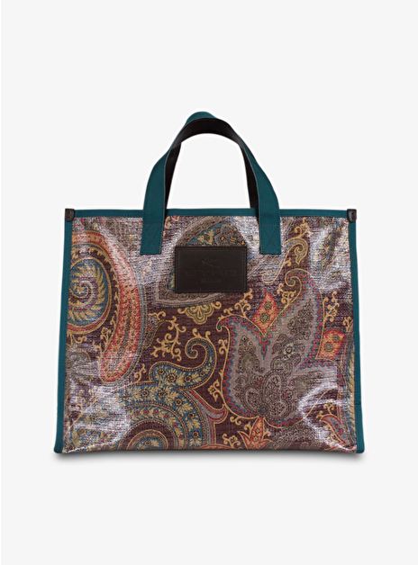 Tas shopper paisley groen