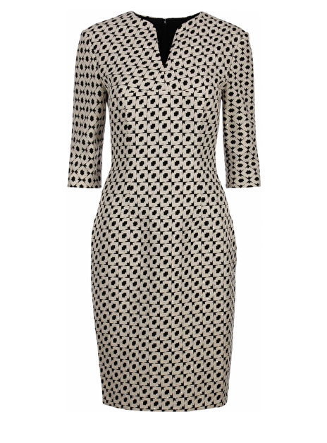 Jurk zwart wit pailletten