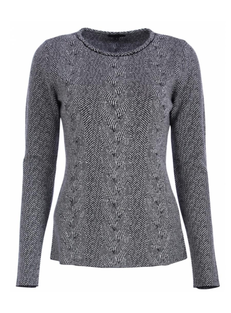 pull visgraat zwart wit