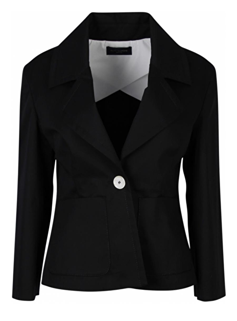 Blazer boxing kort zwart katoen