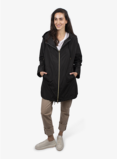 Jas parka zwart met capuchon