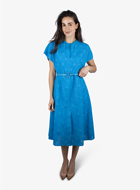 Jurk cirkels haakpatroon turqoise