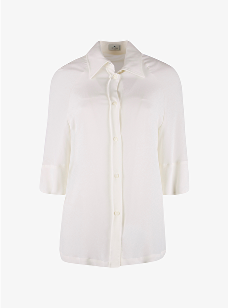 Blouse zijde offwhite