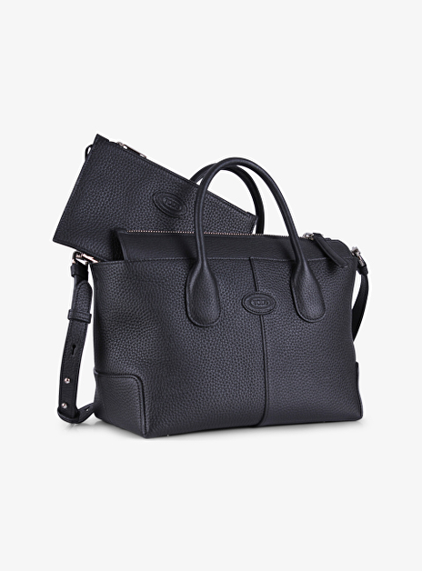 Dbs shopping zwart structuur leder