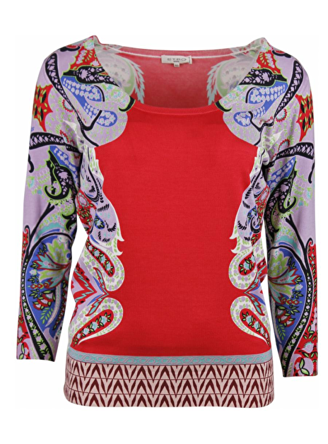 Pull paisley/abstract rood