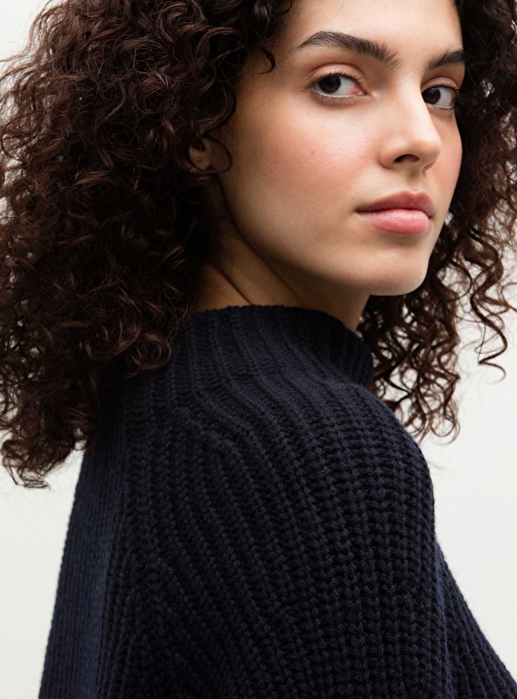 pull Fallou cashmere donkerblauw