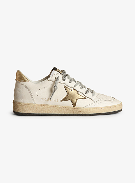 Ball star sneaker wit goud