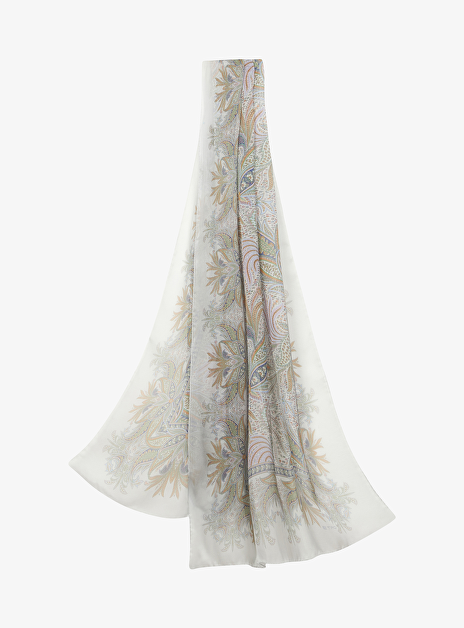 Shawl voile met dessin