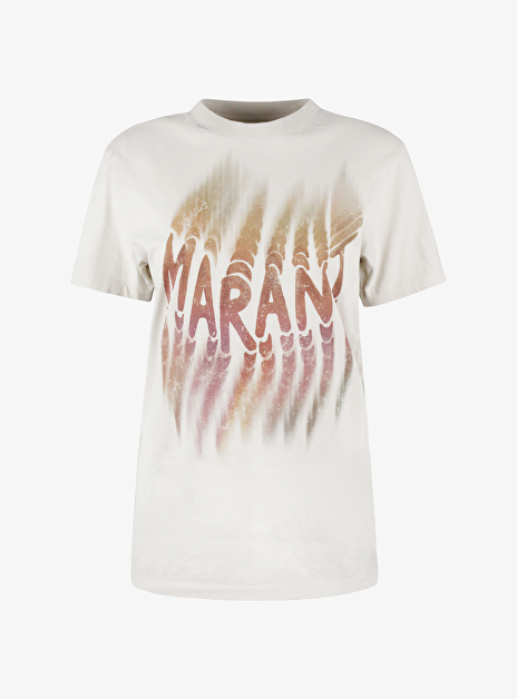 Shirt zoeline beige met logo