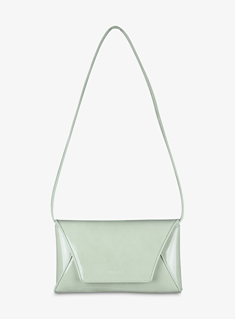 Tas clutch lak mintgroen