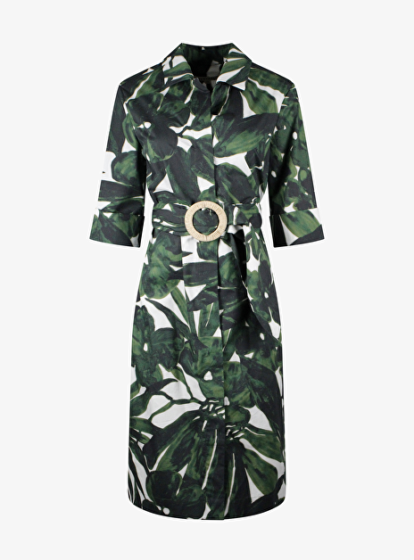 Jurk croatie groen blad dessin