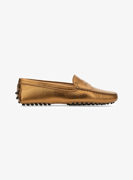 Mocassin brons leder